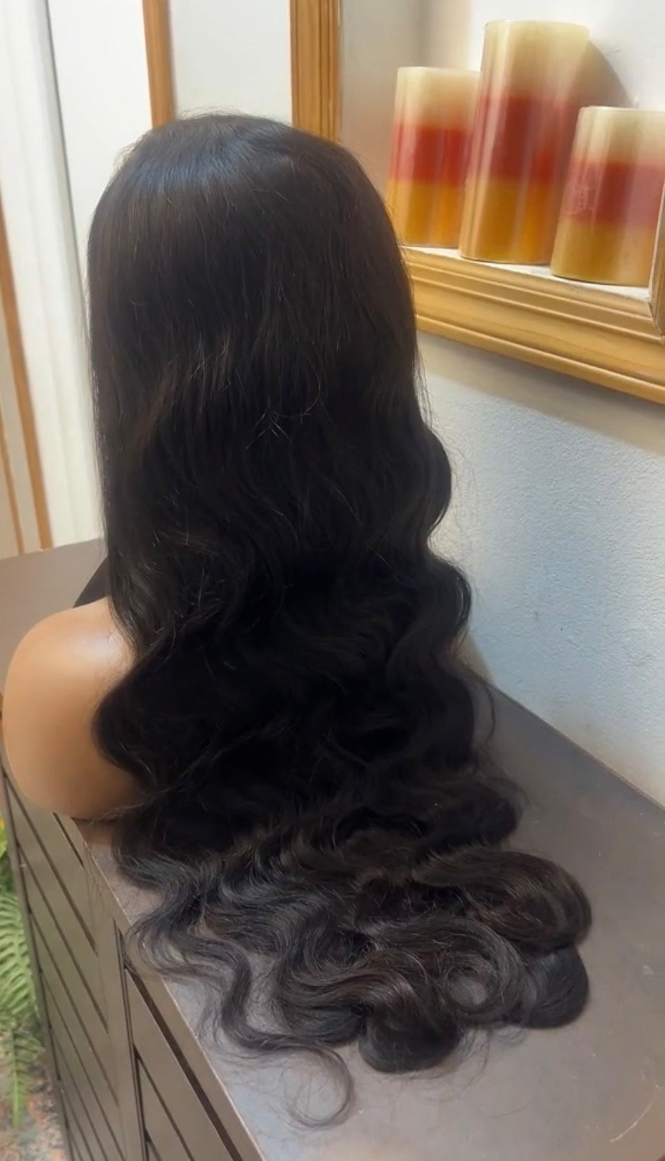 13x6 #1B Black Body Wave HD Lace Grade 12A Frontal Wig 100% Virgin Human Hair