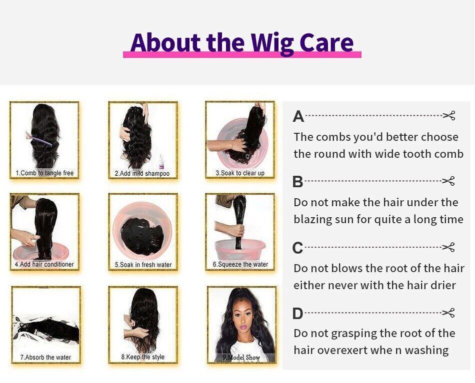 13x4 #1B Brazilian Loose Deep Wave, Deep Wave, Kinky Curly, Kinky Straight, Water Wave, Loose Wave, Italian Curly Glueless Transparent Lace Grade 12A Frontal Wig without Baby Hair 100% Virgin Human Hair!!