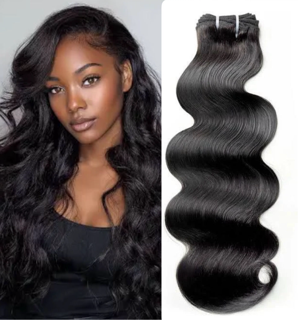 ✨ Straight & Body Wave
95 Grams per bundle Grade 15A 100% Premium Human Hair Extensions with Cuticle Aligned strands for a silky, natural finish!👌🏾