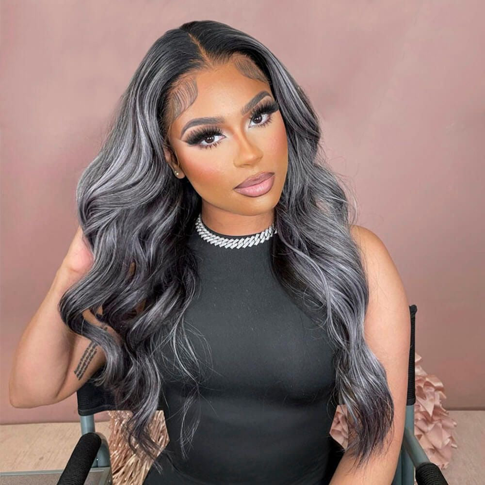 ✨13x4 Highlight HD Lace Frontal Wigs Pre-plucked Grade 12A Straight & Body-Wave 100% Premium Human Hair!