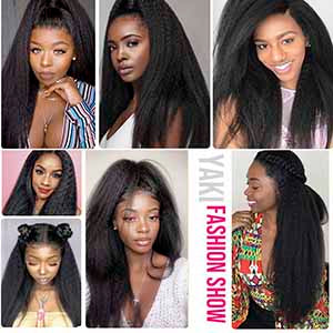 13x4 #1B Black Glueless Kinky Straight Transparent Lace Grade 12A Frontal Wig 100% Brazilian Human Hair