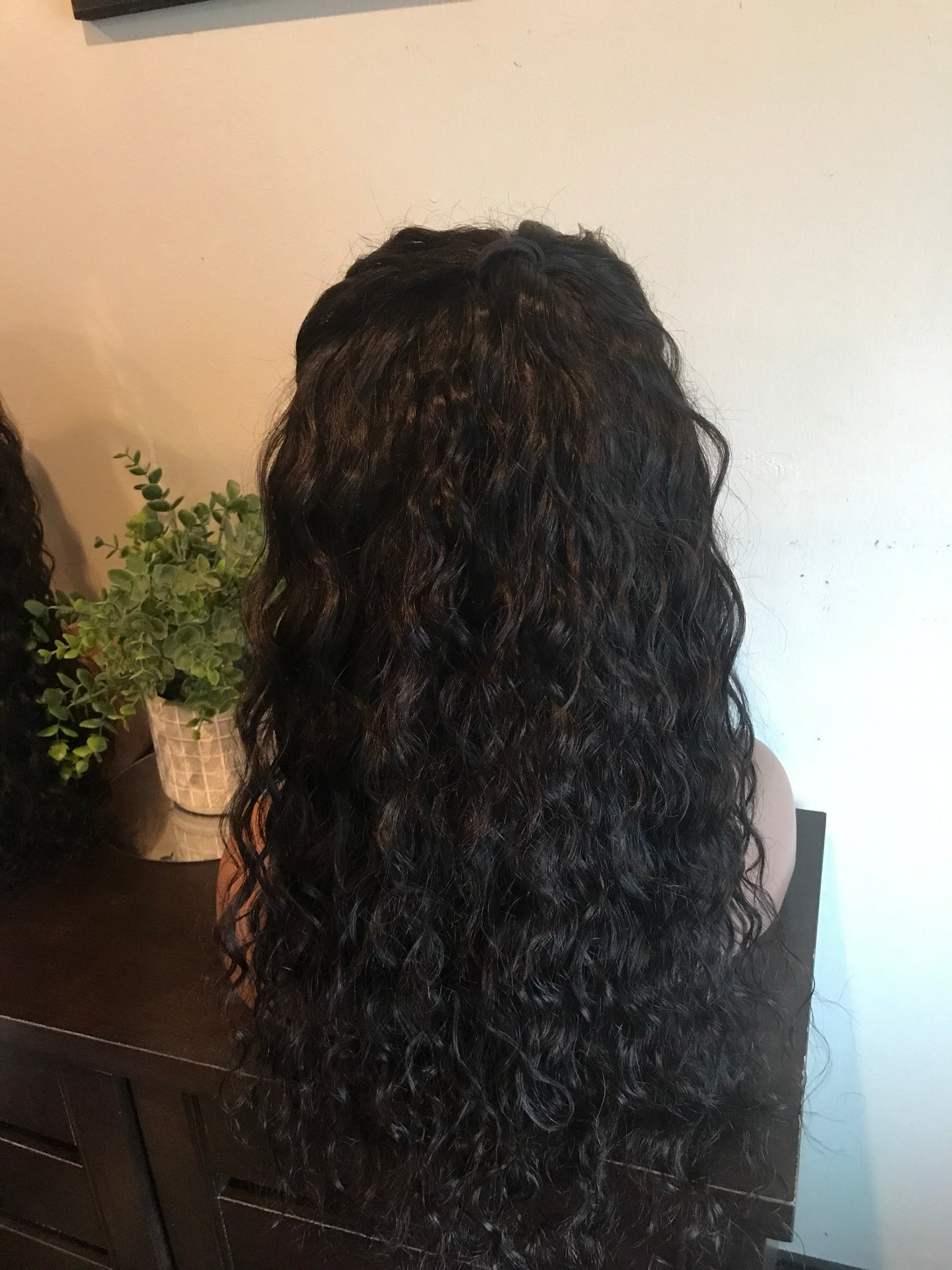 360 Drawstring Glueless Wig | Transparent Lace Water Wave | 100% Brazilian Human Hair | 20"–30"