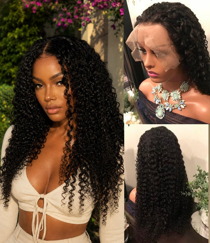 13x6 Glueless Pre-Plucked Wig | 100% Brazilian Human Hair | Color 1B
