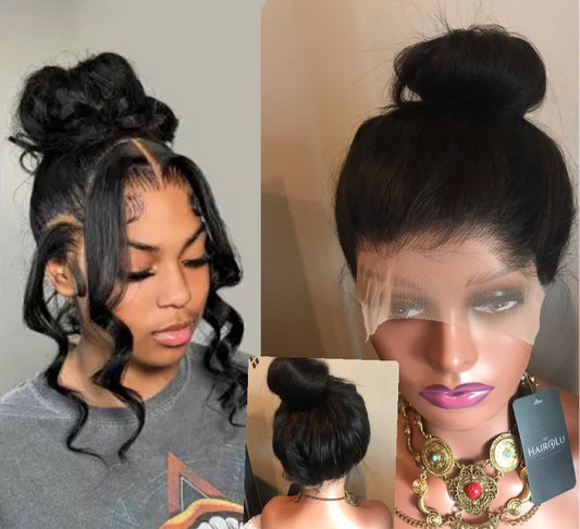 ✨360 Draw-String Glueless Transparent Lace Straight & Body Wave Wig! 100% Premium Human Hair!