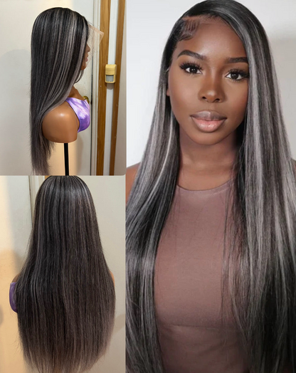 13x4 Highlight Transparent Lace Frontal Wig | Straight & Body Wave | Grade 12A 100% Human Hair