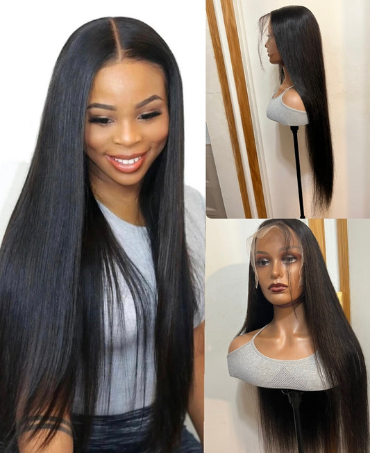 ✨13x4 Grade 12A Transparent Glueless Lace Frontal Straight & Body Wave 100% Premium Human Hair!
