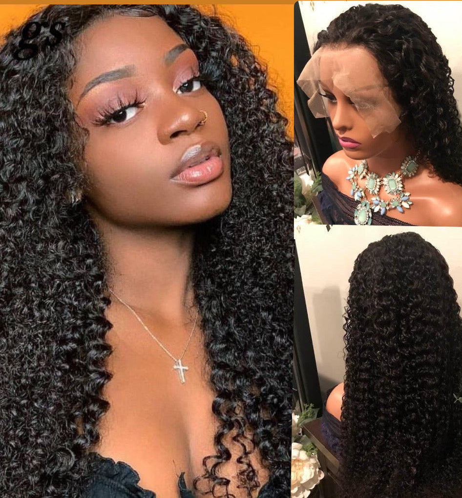 13x4 Swiss HD Lace Frontal Wig | Water Wave, Kinky Curly & Loose Wave | Grade 12A 100% Virgin Human Hair