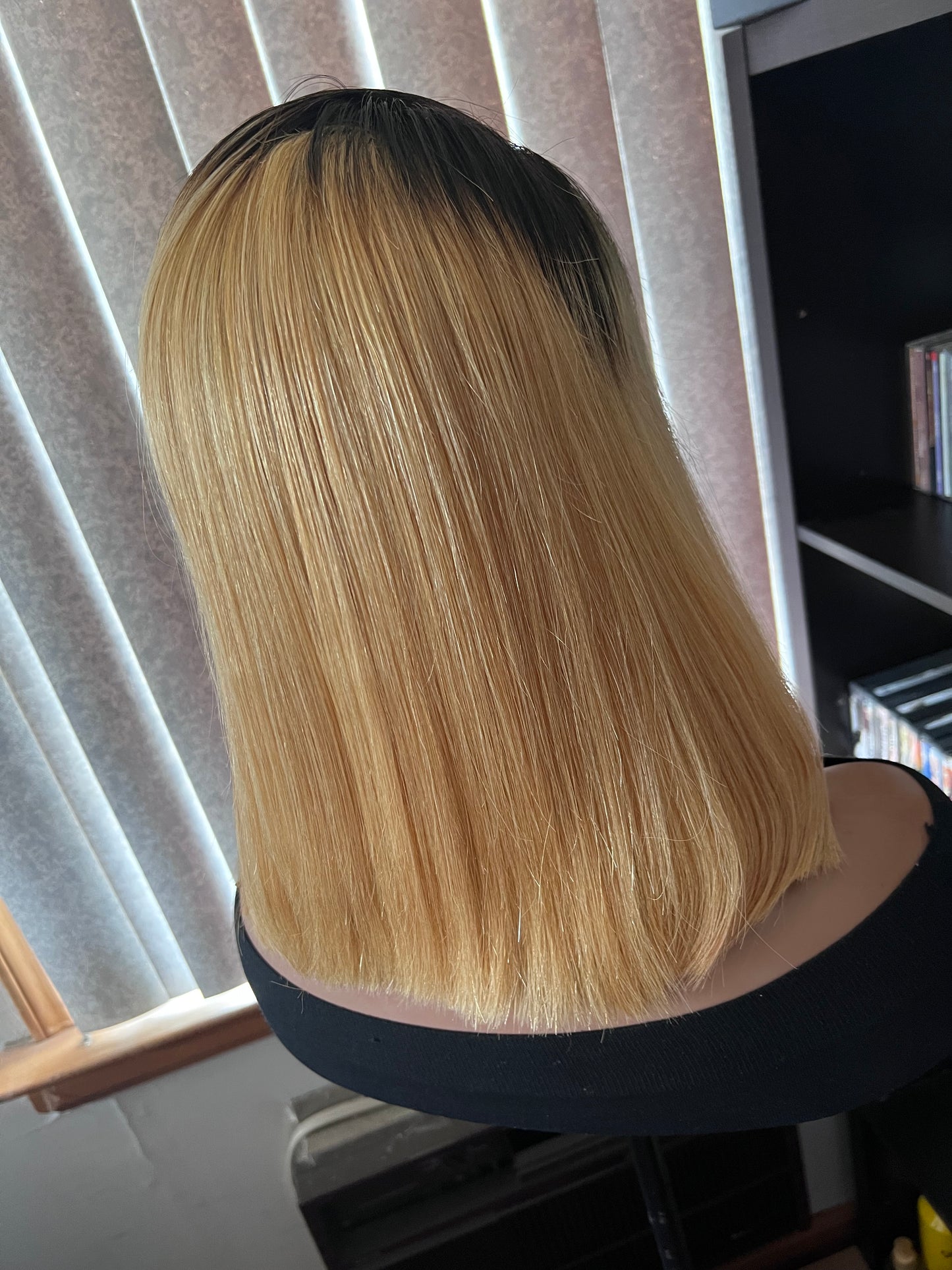 13x4 Brazilian Straight Bobs Ombré 4/30 Transparent Full Lace Frontal Wig Grade 12A 100% Human Hair