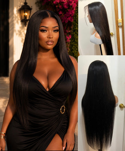 13x4 Glueless Transparent Lace Frontal Wig | Straight & Body Wave |100% Brazilian Human Hair
