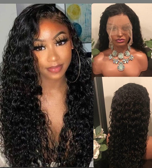 13x4 Swiss HD Lace Frontal Wig | Water Wave, Kinky Curly & Loose Wave | Grade 12A 100% Virgin Human Hair