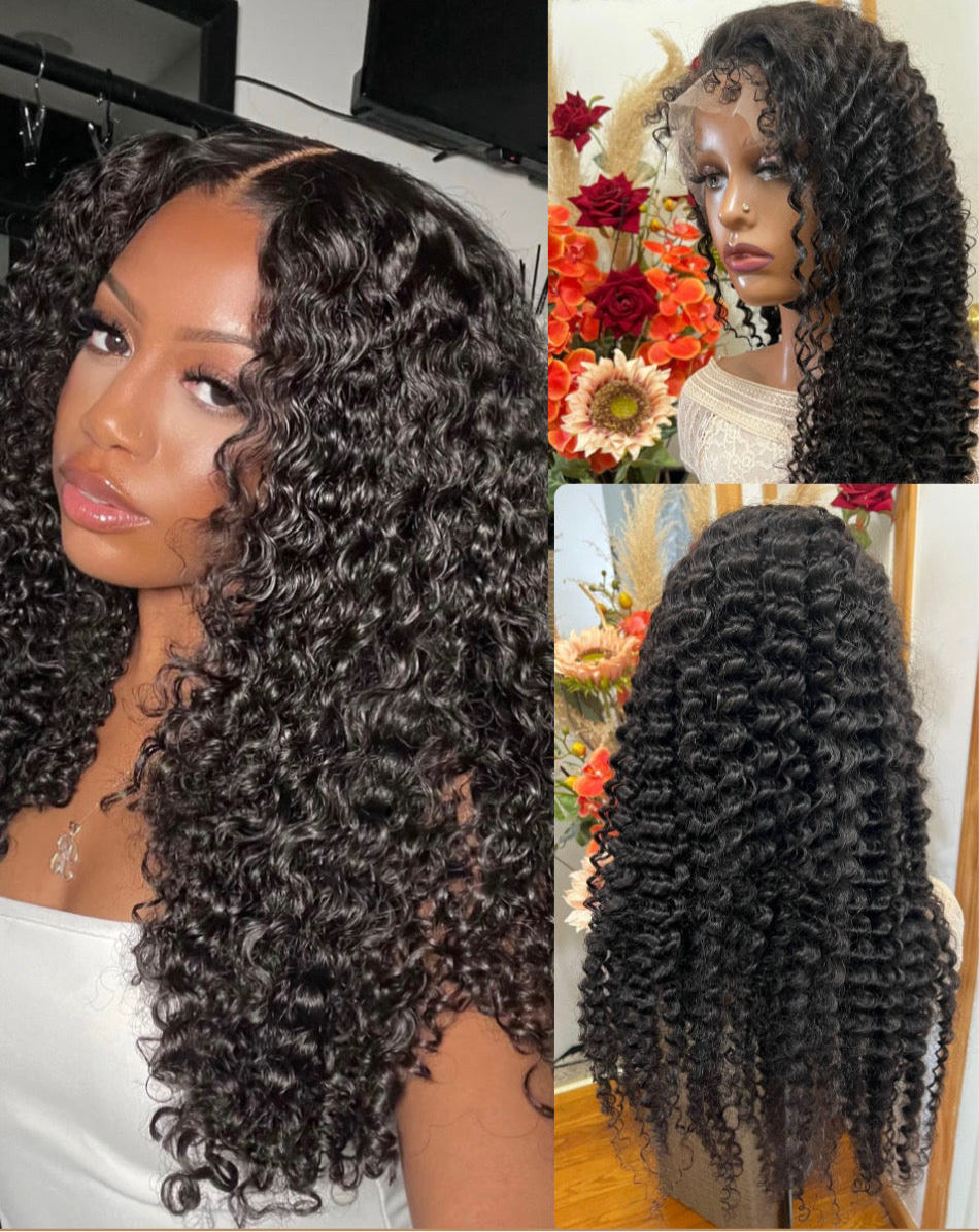 ✨13x4 Realistic 4C edge wigs! In Body Wave and straight available in transparent lace Grade 12A 100% Premium Human Hair!