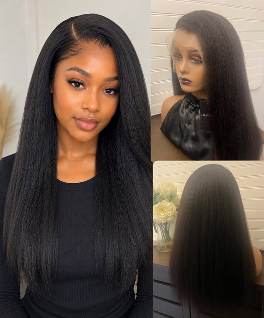 13x4 Transparent Glueless Lace Front Wig | Grade 12A Human Hair – Deep Wave, Kinky Curly, Water Wave & More