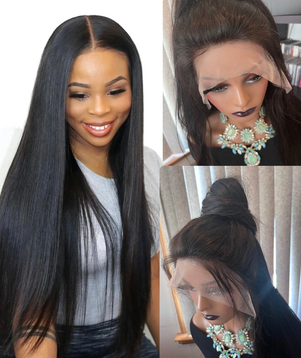 ✨13x4 Grade 12A Transparent Glueless Lace Frontal Straight & Body Wave 100% Premium Human Hair!