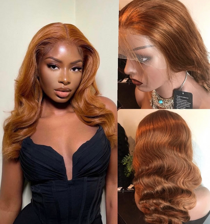 ✨13x4 Glueless Transparent Lace Frontal Wig Pre-plucked 12A Grade color Straight & Body Wave wigs in 100% Premium Human Hair!