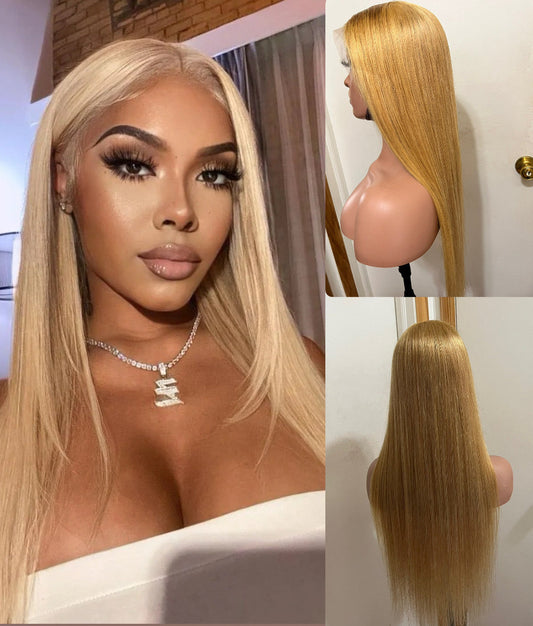 Human Hair Lace Frontal Wig Glueless | 13x4 Transparent Lace | Pre-Plucked Straight & Body Wave | 12A Brazilian Hair