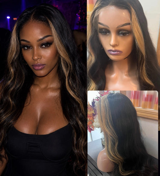 13x4 Highlight Transparent Lace Frontal Wig | Straight & Body Wave | Grade 12A 100% Human Hair