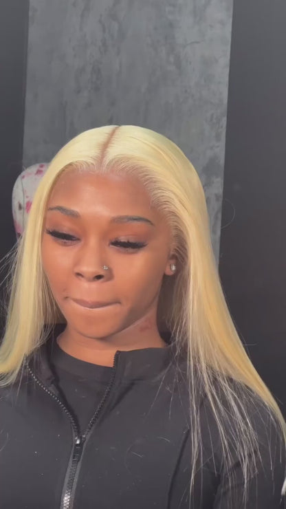 13x4 Blonde #613 Lace Frontal Wig | Straight and Body Wave | Transparent Swiss Lace | 100% Raw Brazilian Human Hair
