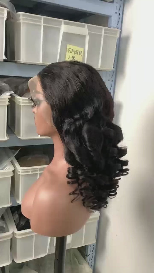 Luxury 13x4 Transparent Swiss Lace Frontal Wig (100% Human Hair, Direct-from-Supplier)