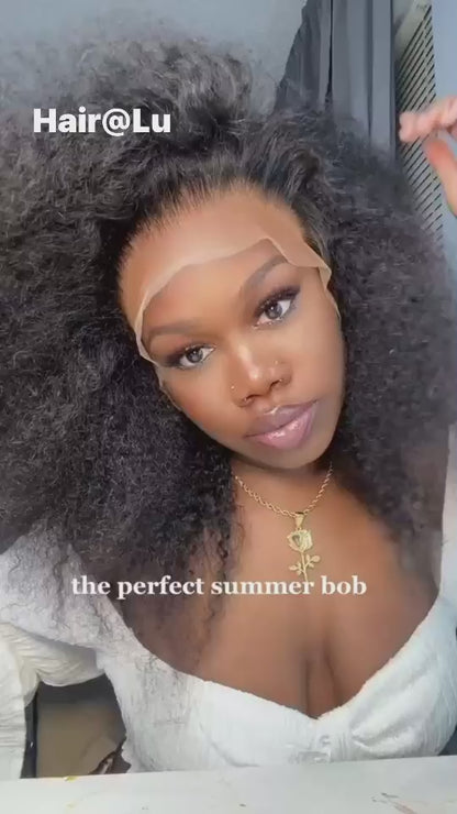 13x4 Swiss Transparent Lace Frontal Bob Wigs | Deep Wave, Water Wave & Loose Wave | 12A 100% Virgin Human Hair